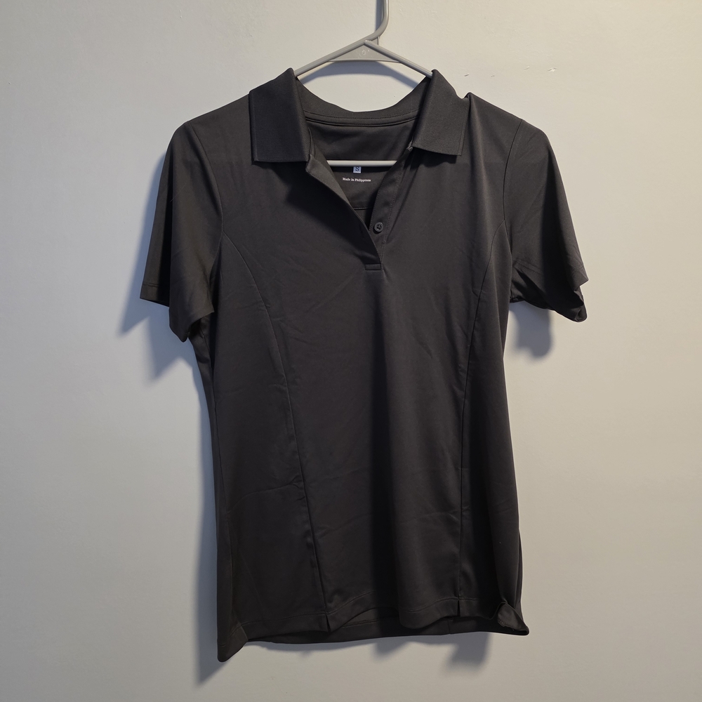 Womens Black G9ld Polo Shirt